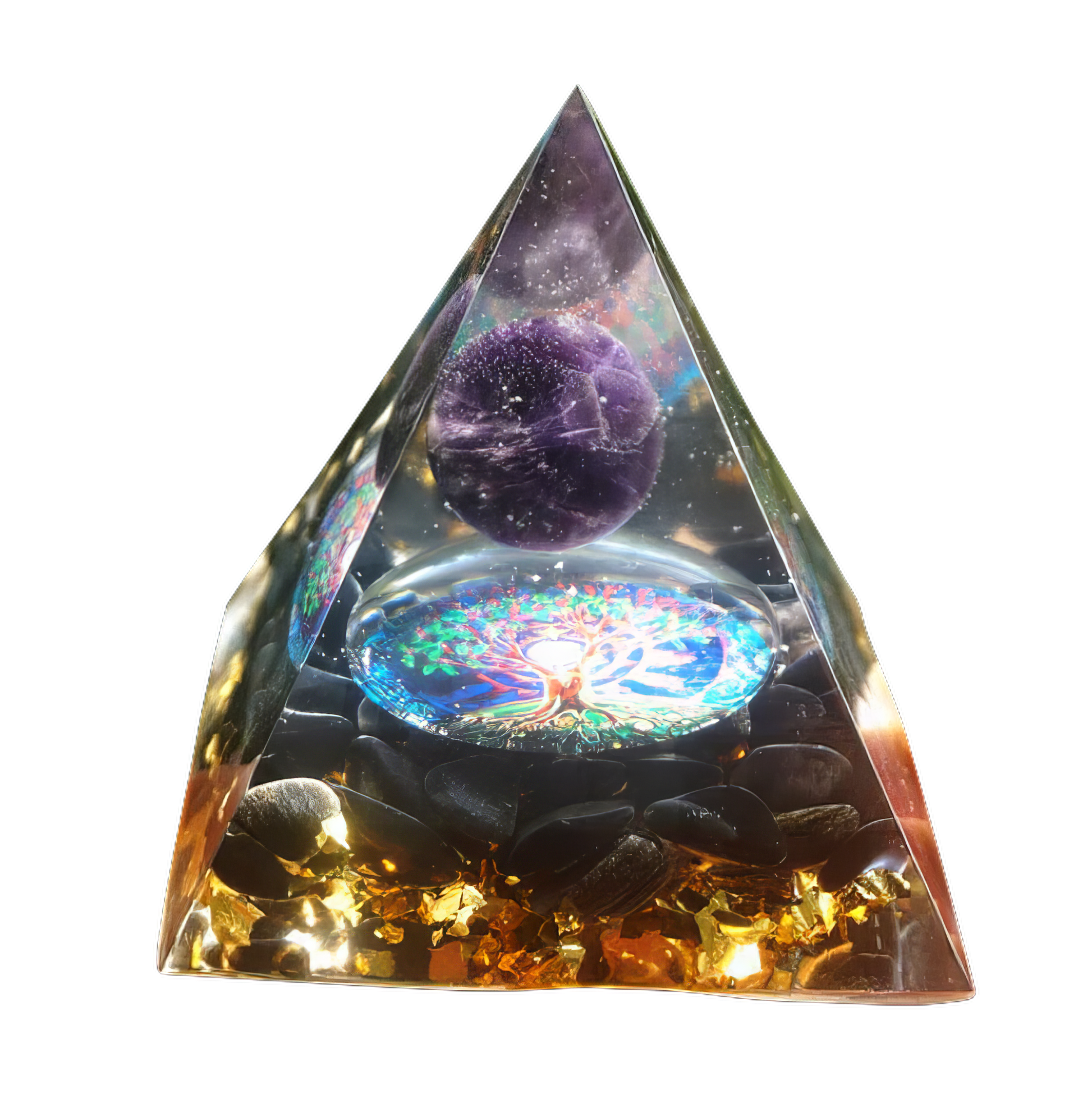 crystal gravel energy tower-Purple Sphere