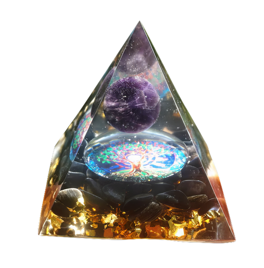 crystal gravel energy tower-Purple Sphere